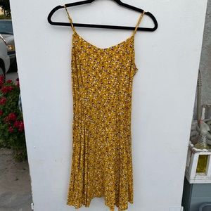 Yellow floral dress